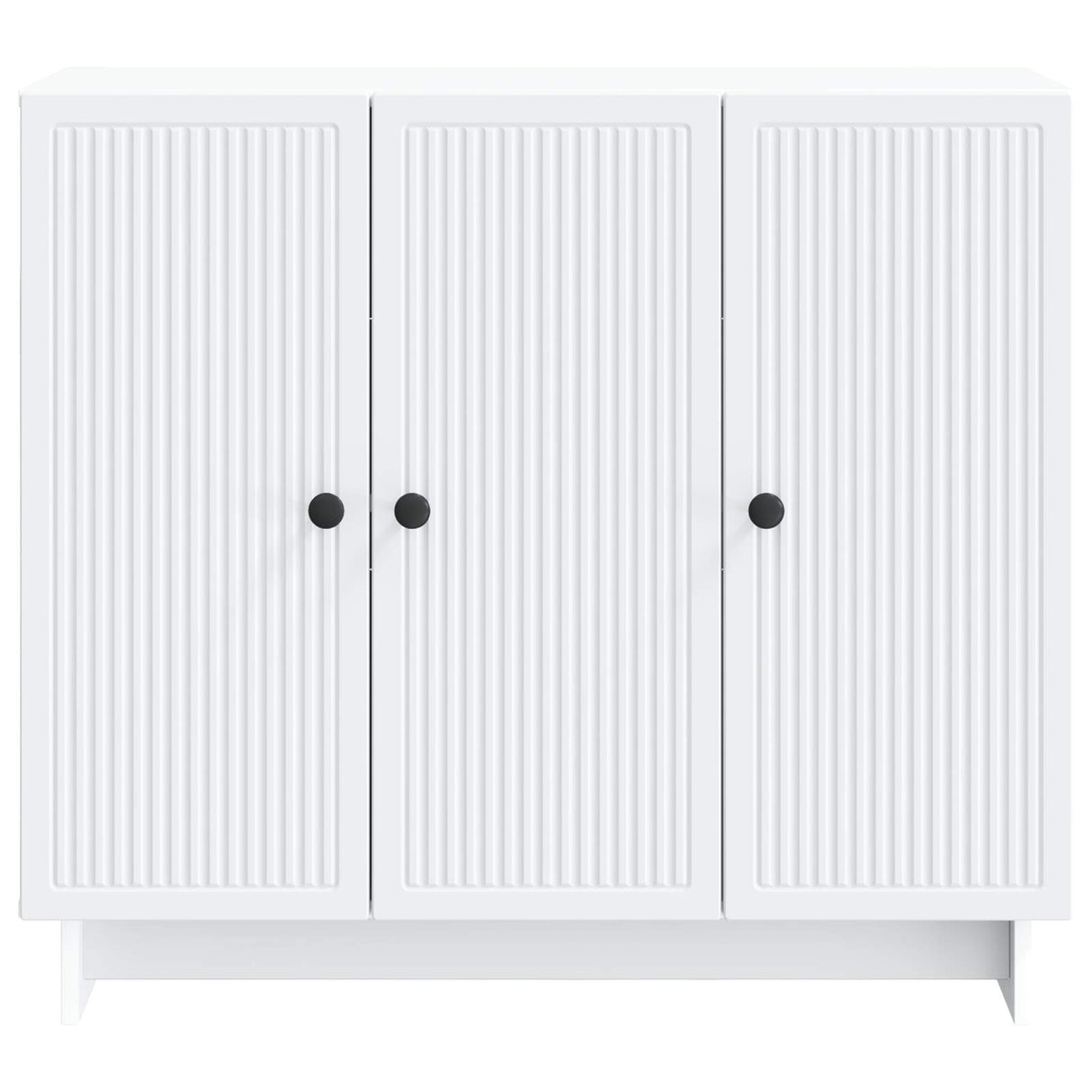 vidaXL Dressoir Wit 89 x 34,5 x 80 cm Bewerkt hout
