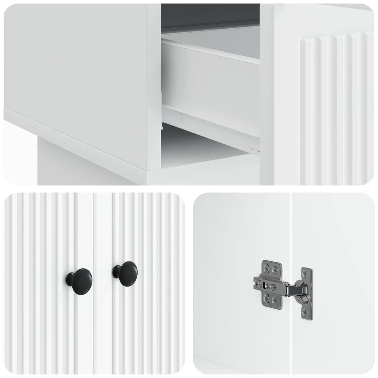 vidaXL Dressoir Wit 66 x 34,5 x 95 cm Geconstrueerd hout