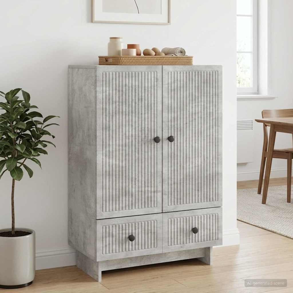 vidaXL Dressoir Wit 66 x 34,5 x 95 cm Geconstrueerd hout