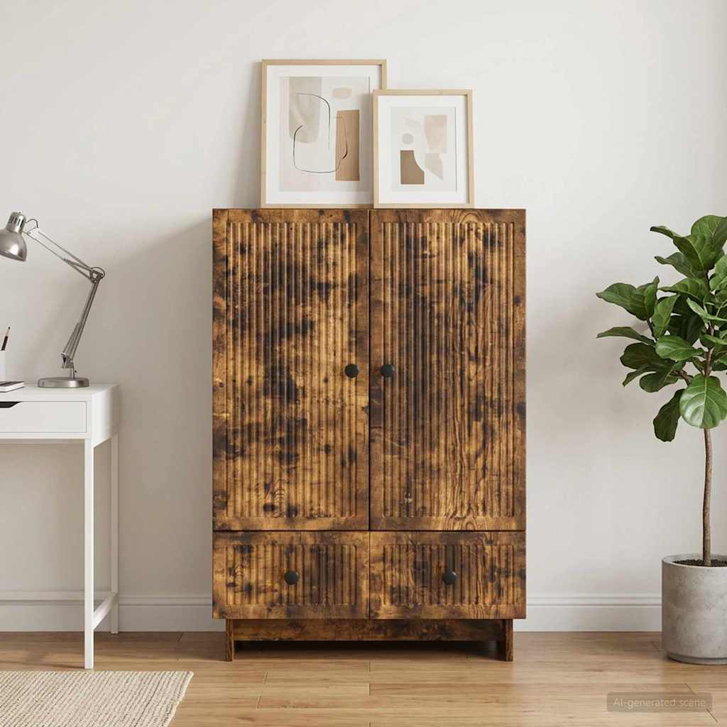 vidaXL Dressoir Wit 66 x 34,5 x 95 cm Geconstrueerd hout