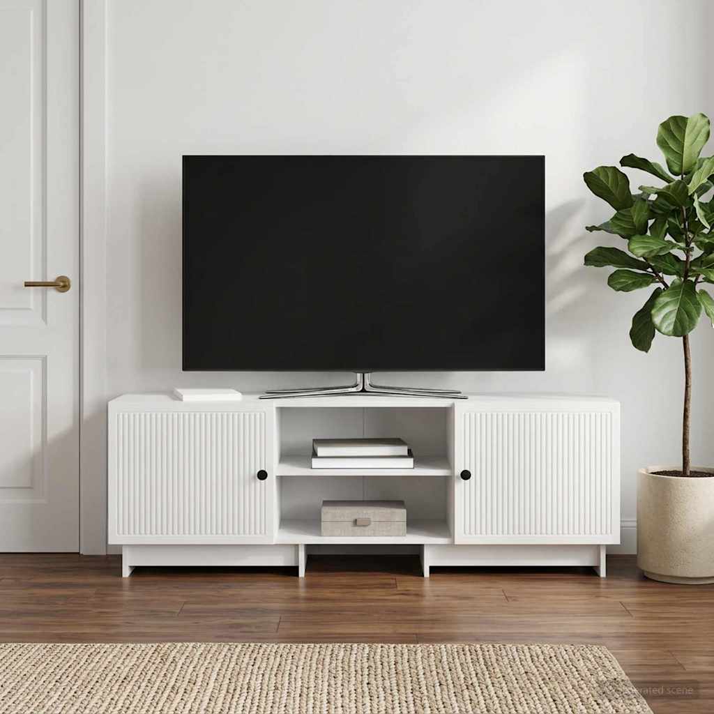 vidaXL TV Kast Wit 150 x 31 x 50 cm Geconstrueerd hout