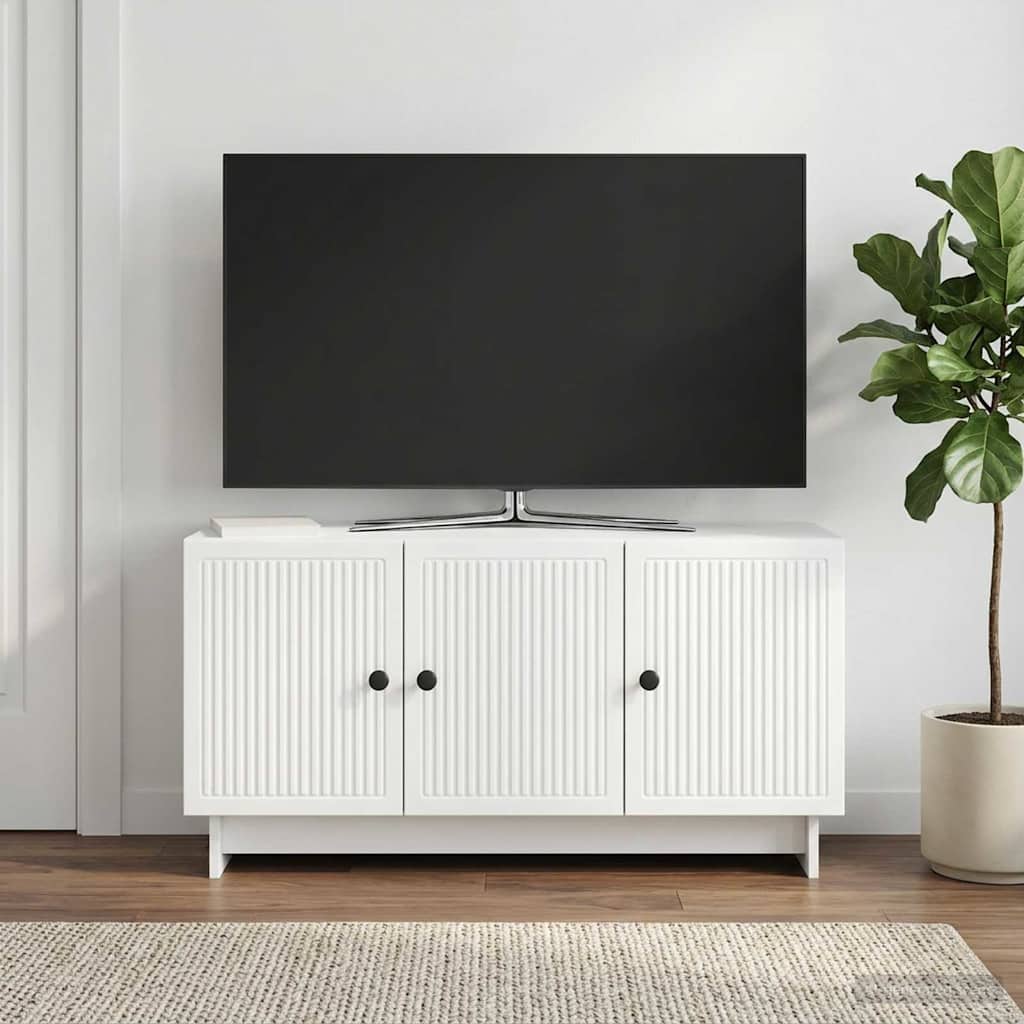 vidaXL TV Kast Wit 99 x 34,5 x 50 cm Bewerkt hout