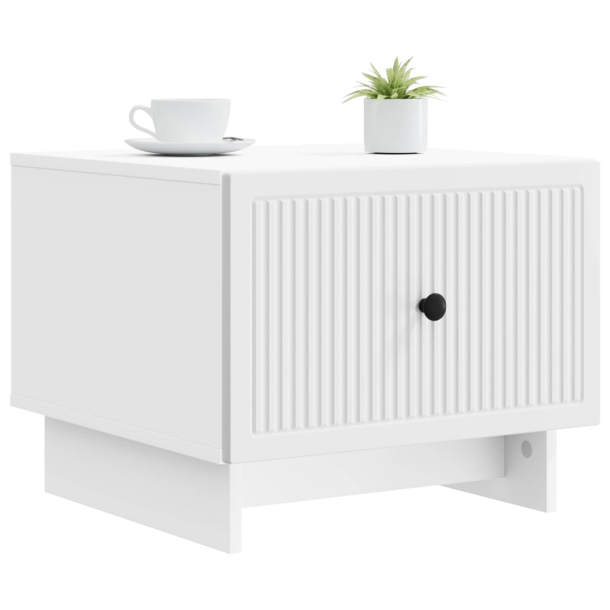 vidaXL Salontafel met lade Wit 49 x 50 x 40 cm Bewerkt hout