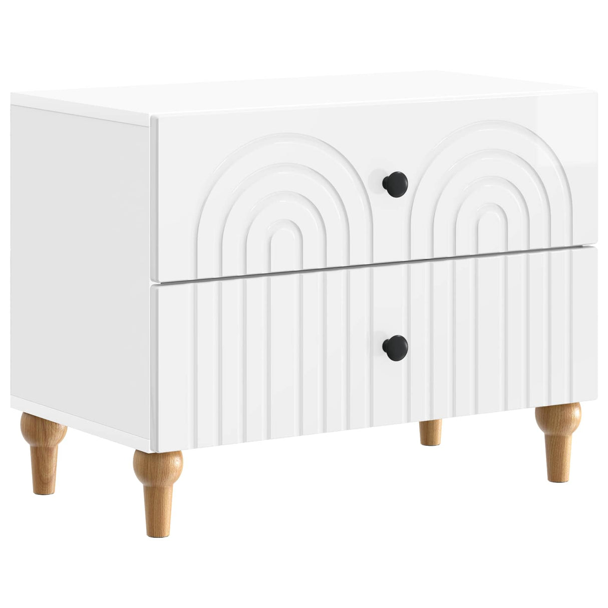 vidaXL Nachtkastje met lade Wit 62 x 34,5 x 48 cm Bewerkt hout