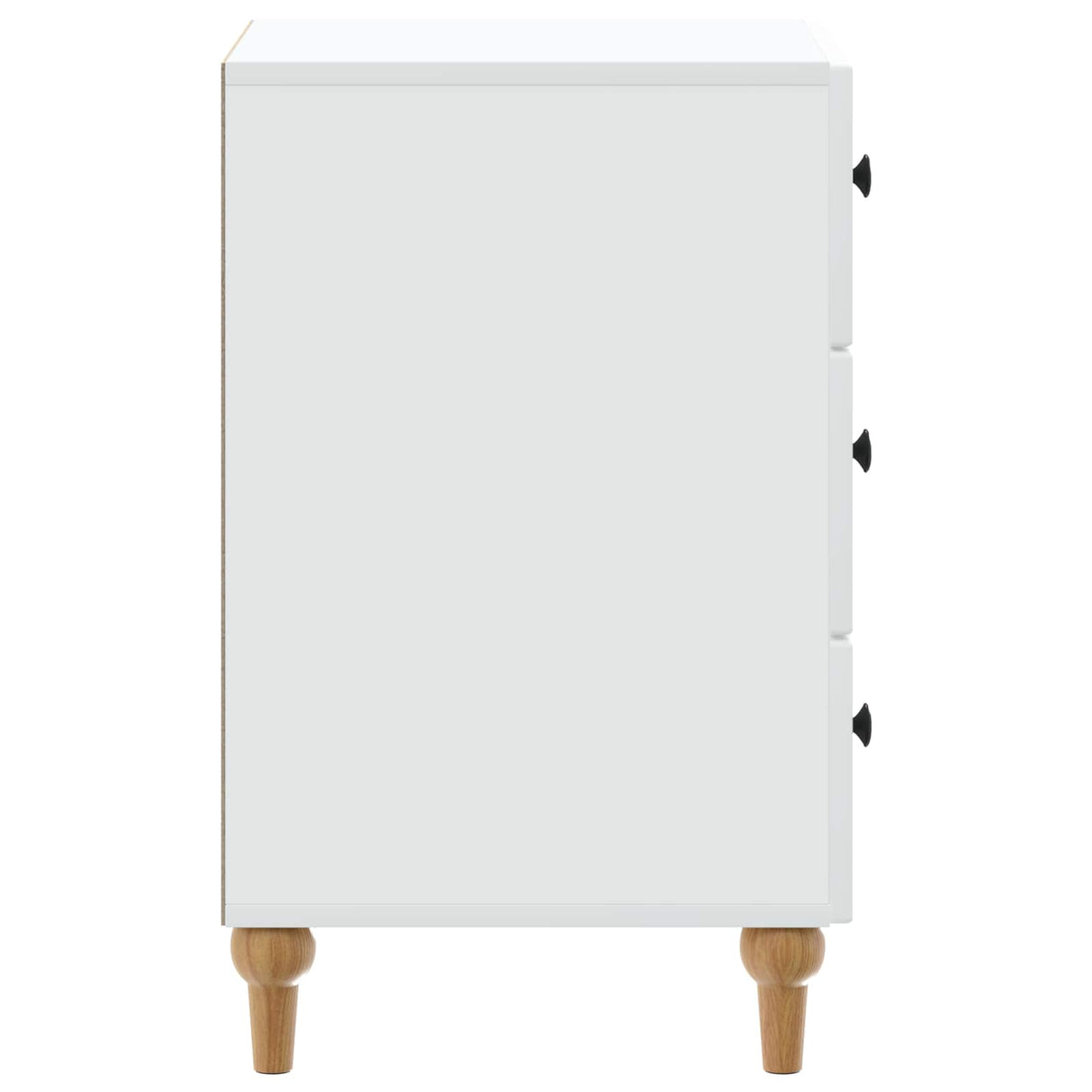 vidaXL Nightstand with Drawer White 43x 41 x 66.5 cm Engineered Wood
