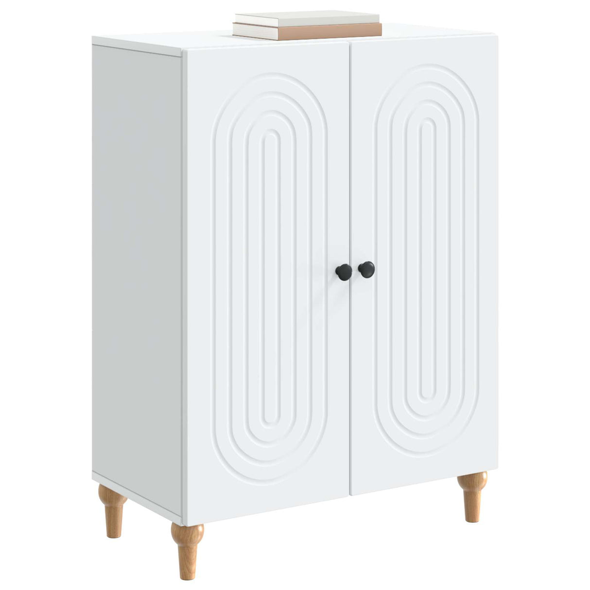 vidaXL Dressoir Wit 66 x 34,5 x 90 cm Bewerkt hout