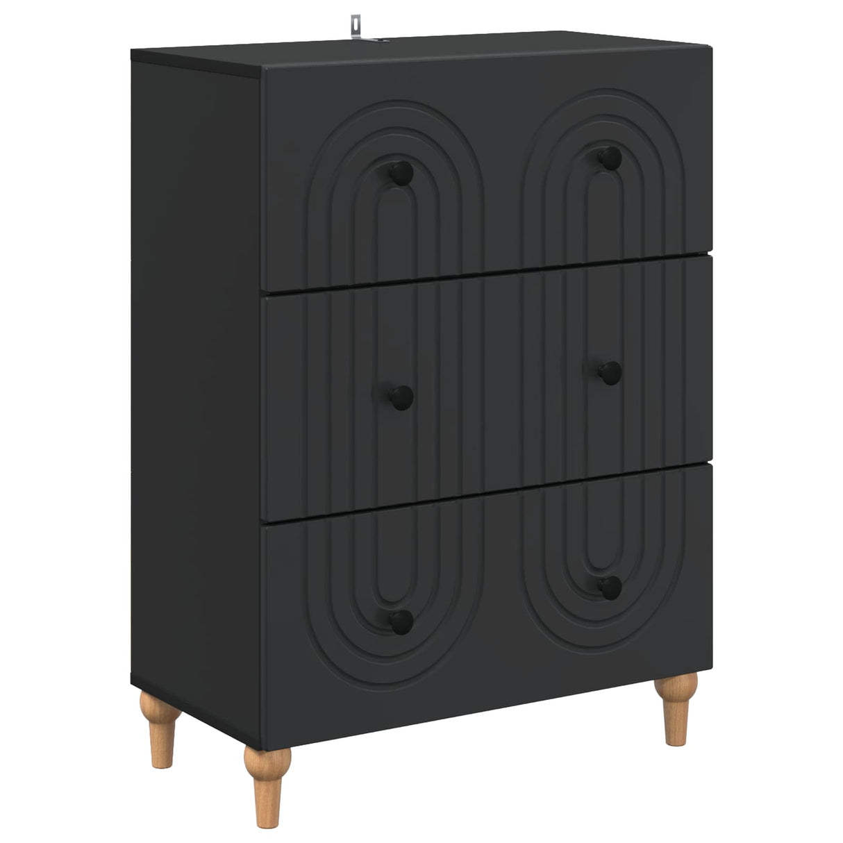 vidaXL Ladekast Wit 66 x 34,5 x 90 cm Bewerkt hout