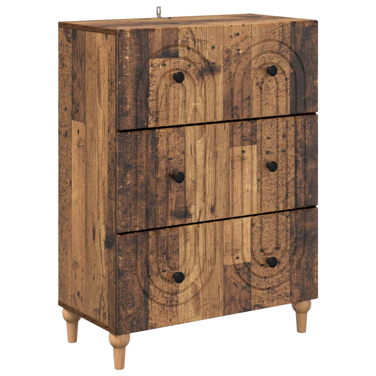 vidaXL Ladekast Wit 66 x 34,5 x 90 cm Bewerkt hout