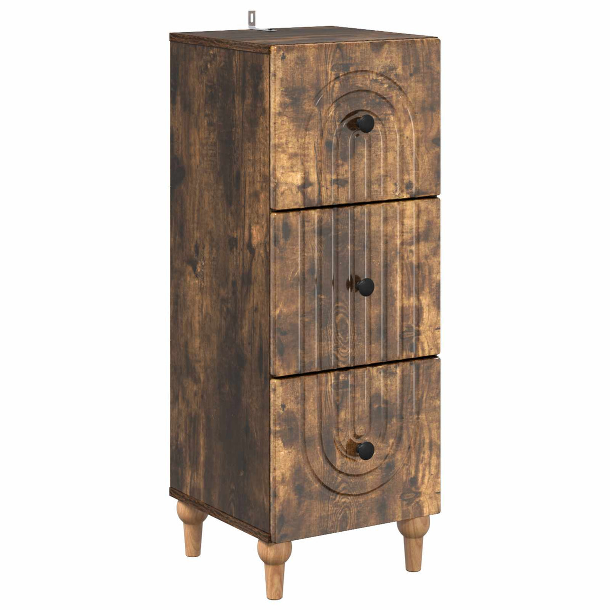 vidaXL Ladekast Wit 33 x 34,5 x 90 cm Bewerkt hout