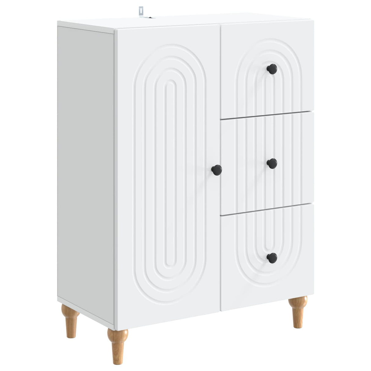 vidaXL Dressoir met lade Wit 66 x 34,5 x 90 cm Bewerkt hout