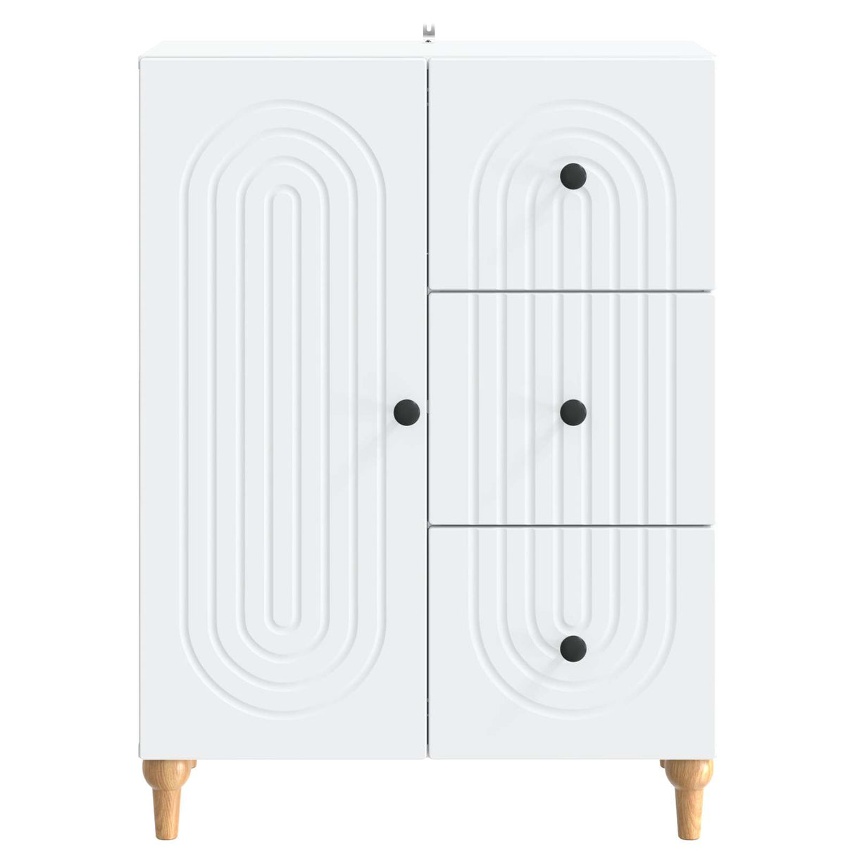 vidaXL Dressoir met lade Wit 66 x 34,5 x 90 cm Bewerkt hout