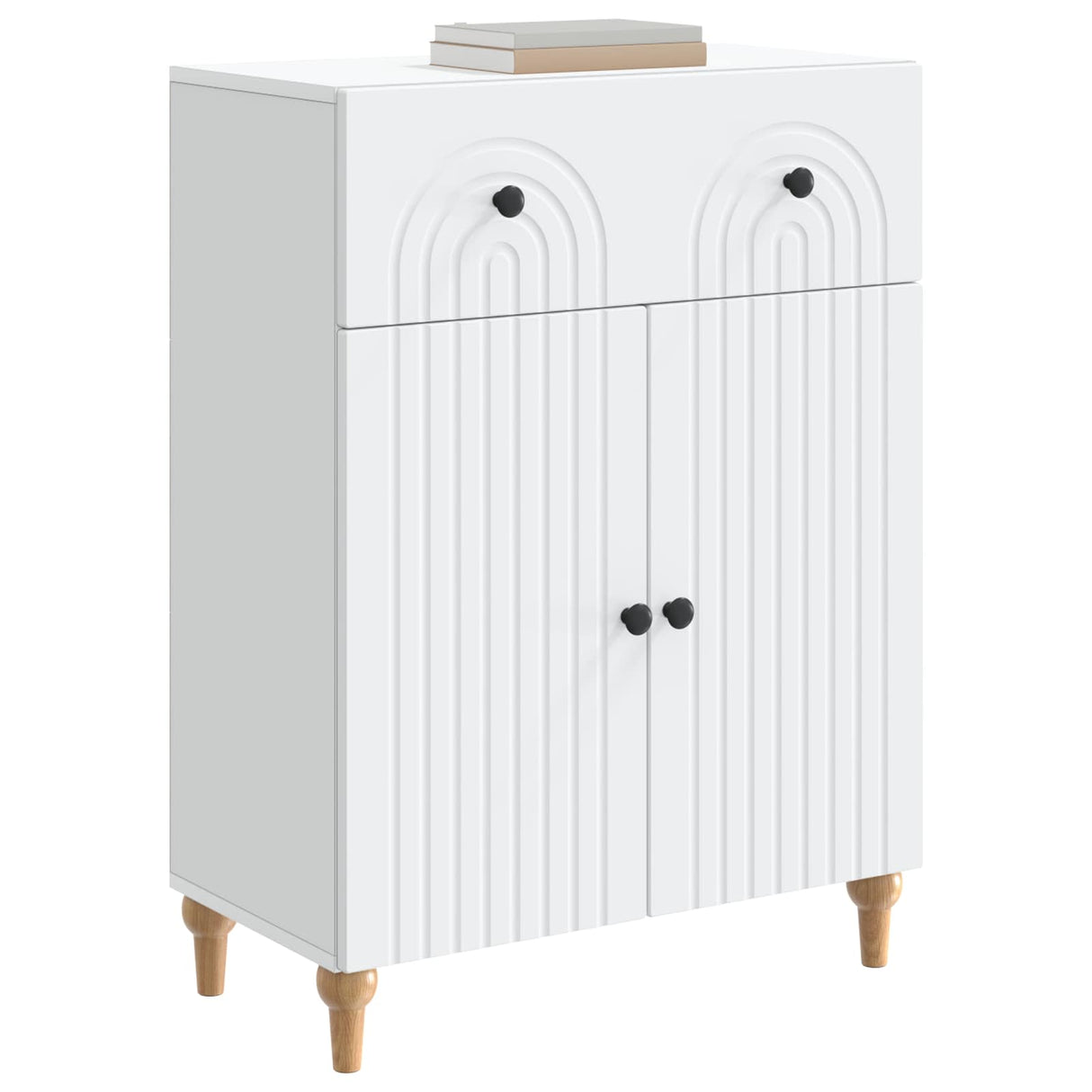 vidaXL Dressoir met lade Wit 66 x 34,5 x 90 cm Bewerkt hout