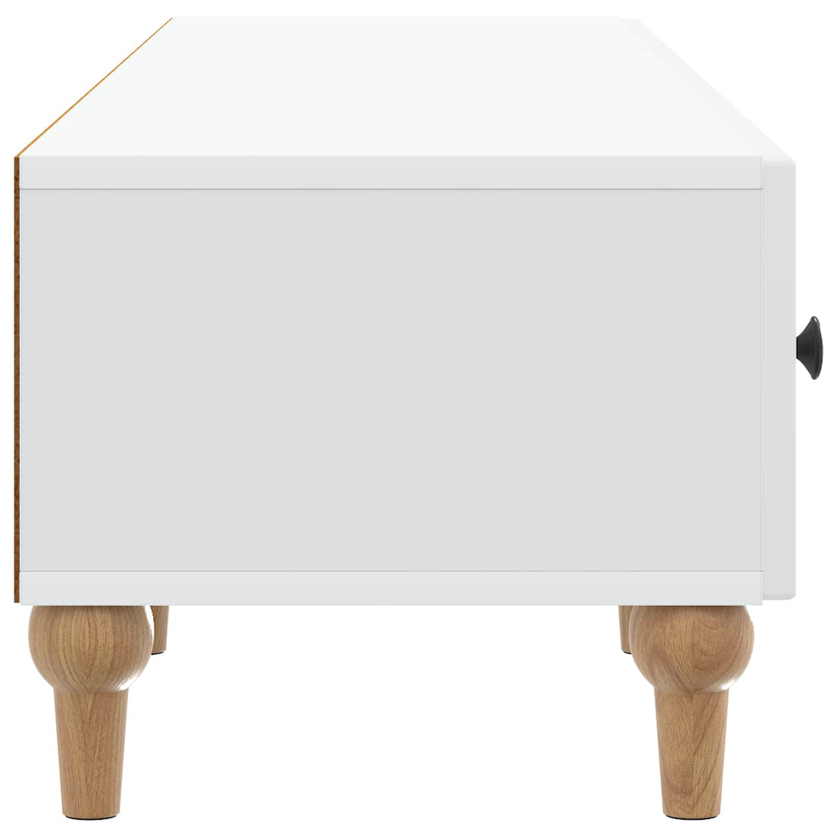 vidaXL TV Cabinet with Drawer White 147 x 34.5 x 30 cm Engineered Wood