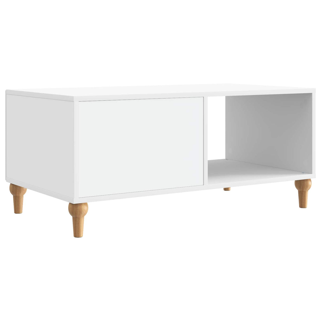 vidaXL Salontafel Wit 90 x 50 x 40 cm Bewerkt hout