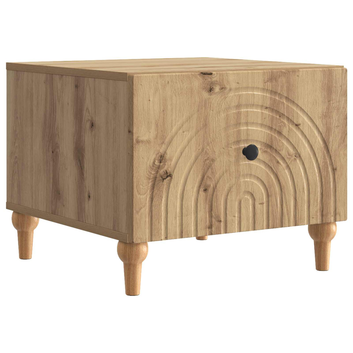vidaXL Salontafel met lade Wit 49 x 50 x 40 cm Bewerkt hout