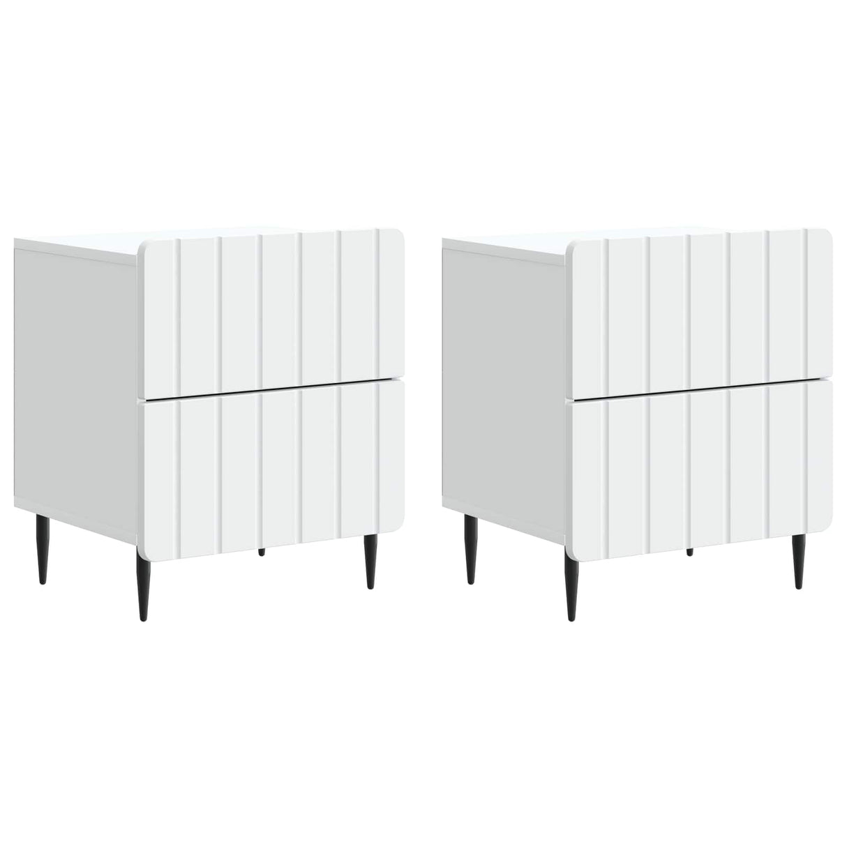 vidaXL Nachtkastje met lade Wit 43 x 34,5 x 49,5 cm Bewerkt hout