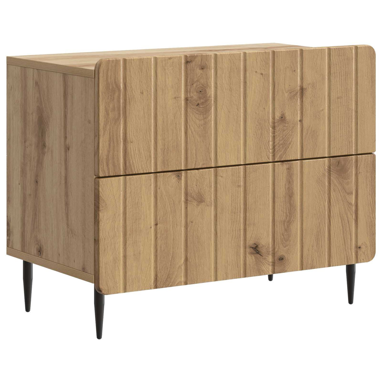 vidaXL Nachtkastje met lade Wit 62 x 34,5 x 49,5 cm Bewerkt hout