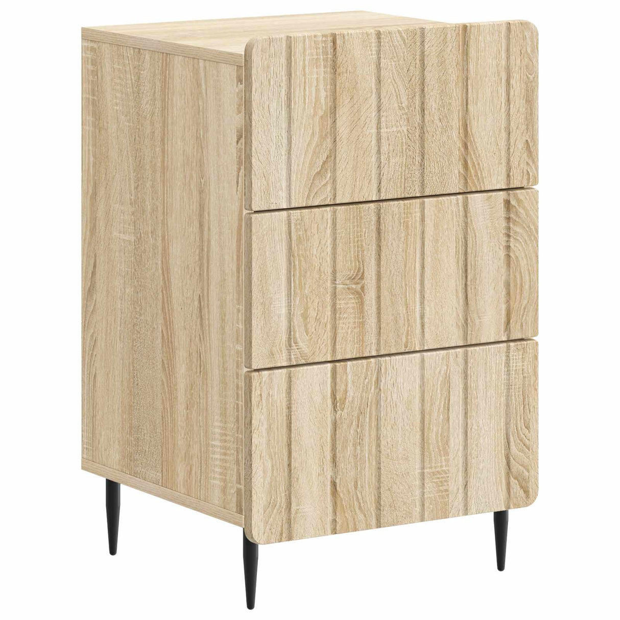 vidaXL Nachtkastje met lade Wit 43x 41 x 68 cm Bewerkt hout