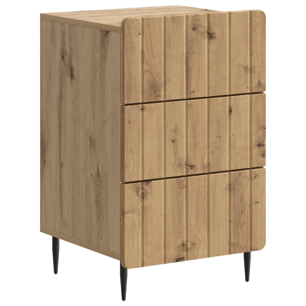 vidaXL Nachtkastje met lade Wit 43x 41 x 68 cm Bewerkt hout