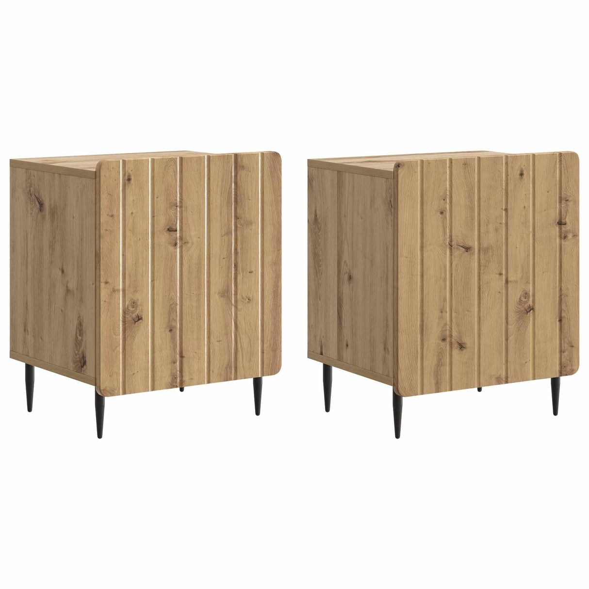 vidaXL Nachtkastje Wit 43 x 34,5 x 52 cm Bewerkt hout