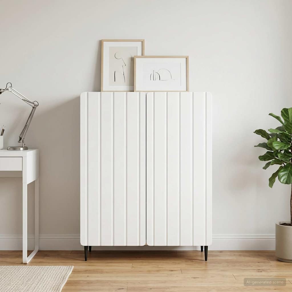 vidaXL Sideboard White 66 x 34.5 x 92 cm Engineered Wood