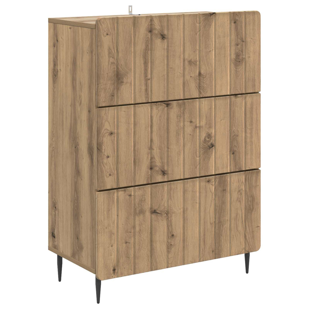 vidaXL Ladekast Wit 66 x 34,5 x 92 cm Bewerkt hout