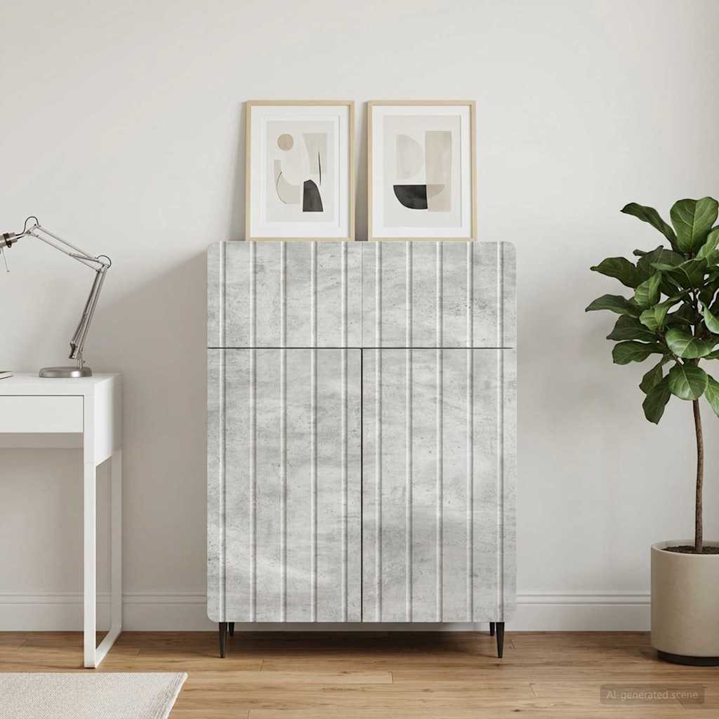 vidaXL Dressoir met lade Wit 66 x 34,5 x 92 cm Bewerkt hout