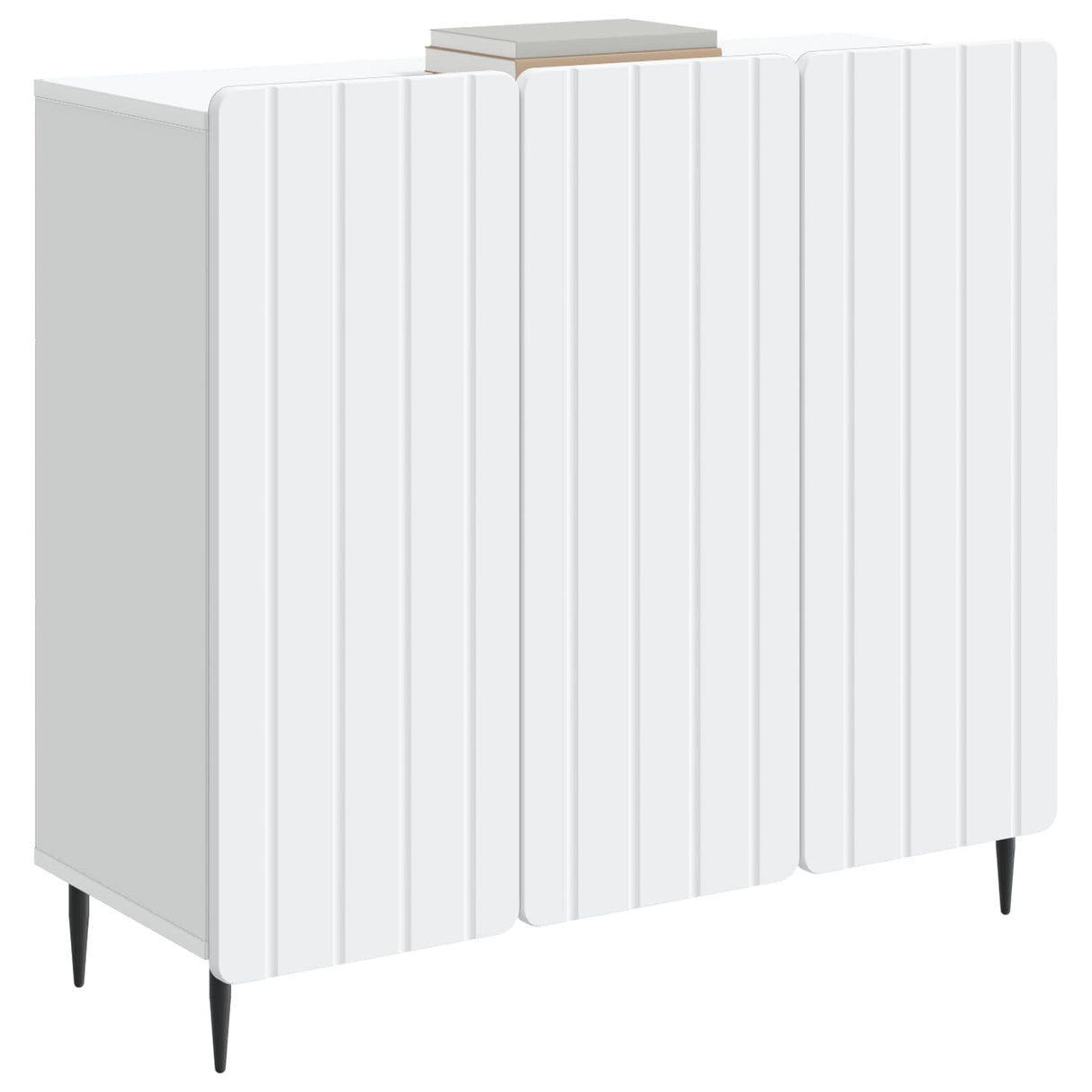 vidaXL Dressoir Wit 89 x 34,5 x 82 cm Bewerkt hout