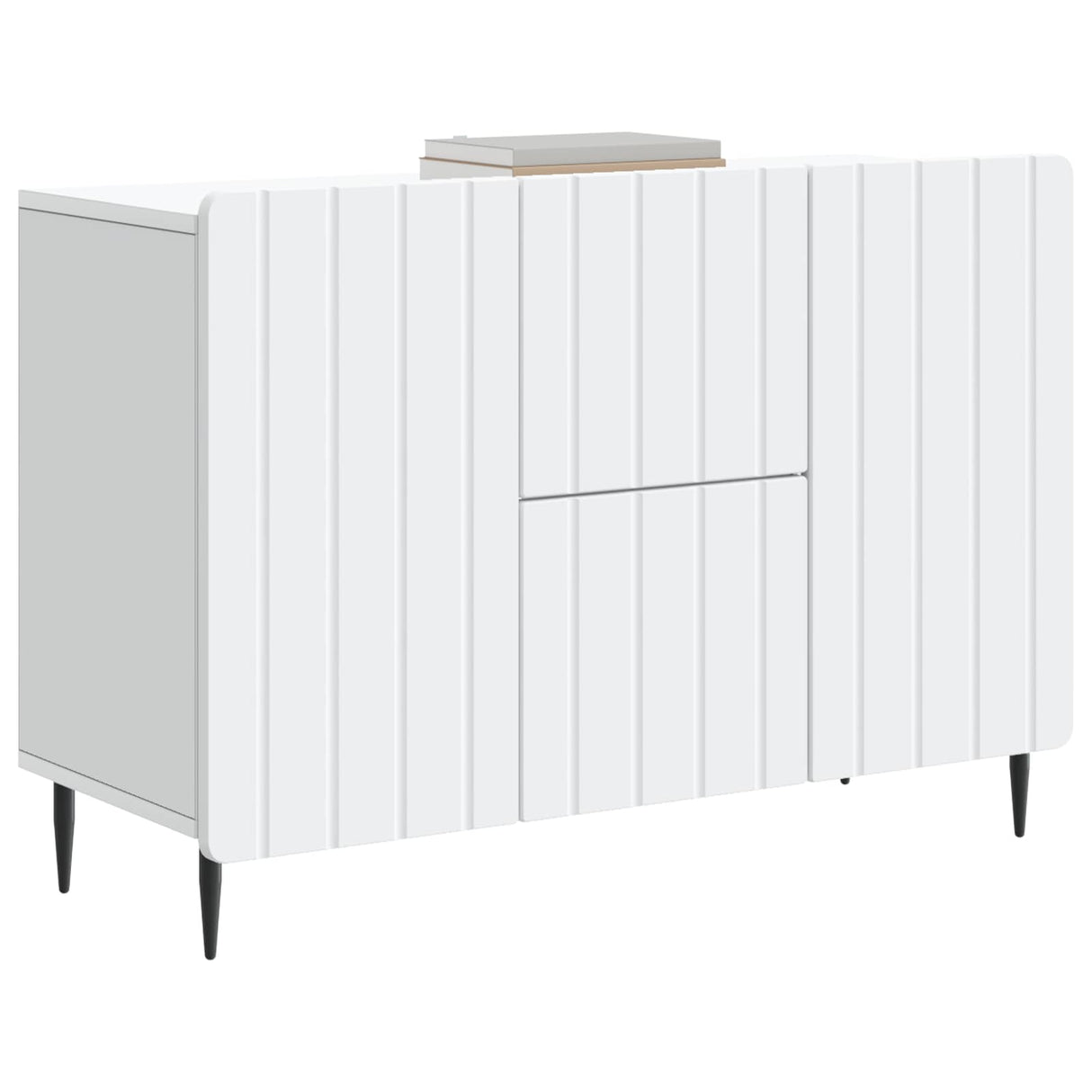 vidaXL Dressoir met lade Wit 89 x 34,5 x 62 cm Bewerkt hout