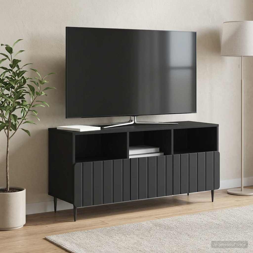 vidaXL TV Cabinet with Drawer White 102 x 34.5 x 50 cm Engineered Wood