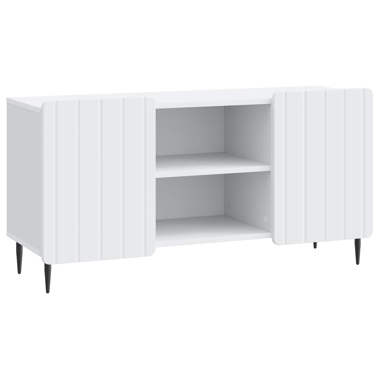 vidaXL TV Kast Wit 102 x 34,5 x 52 cm Bewerkt hout
