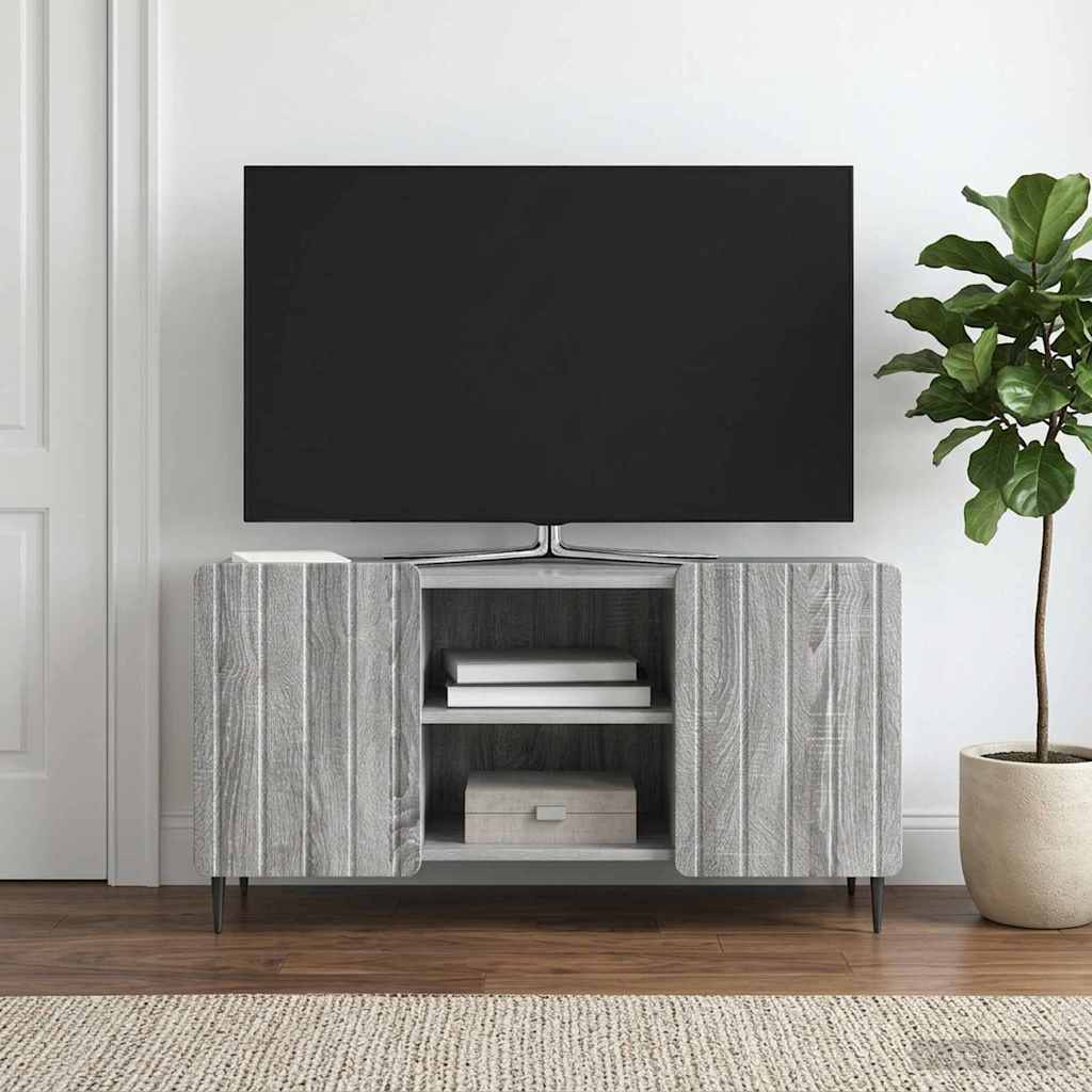 vidaXL TV Kast Wit 102 x 34,5 x 52 cm Bewerkt hout