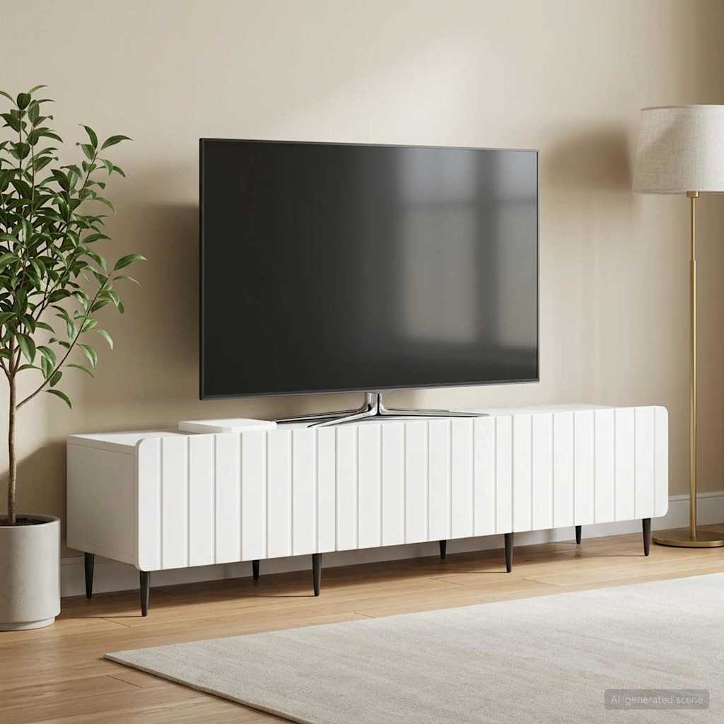 vidaXL TV Kast met lade Wit 147 x 34,5 x 32 cm Bewerkt hout