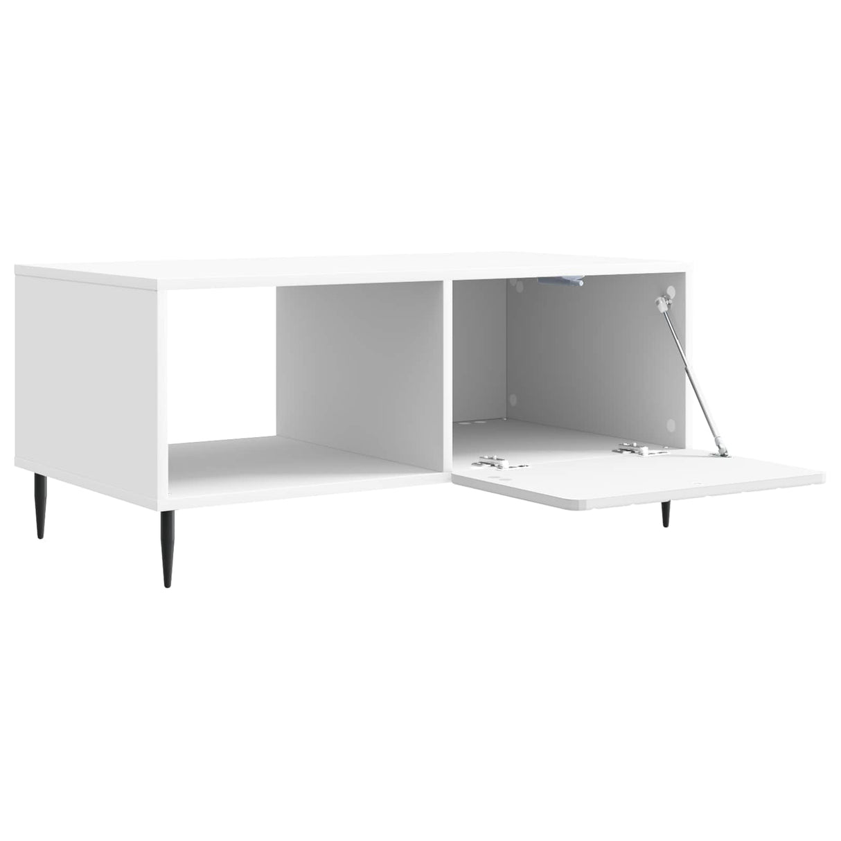 vidaXL Salontafel Wit 90 x 50 x 40 cm Bewerkt hout