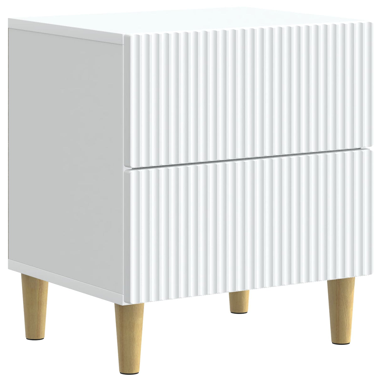 vidaXL Nachtkastje met lade Wit 43 x 34,5 x 48 cm Bewerkt hout
