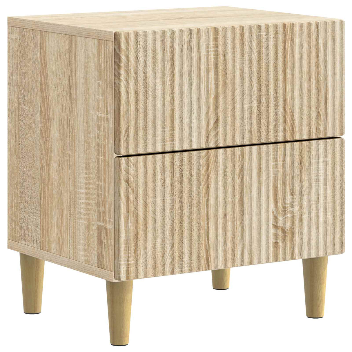 vidaXL Nachtkastje met lade Wit 43 x 34,5 x 48 cm Bewerkt hout