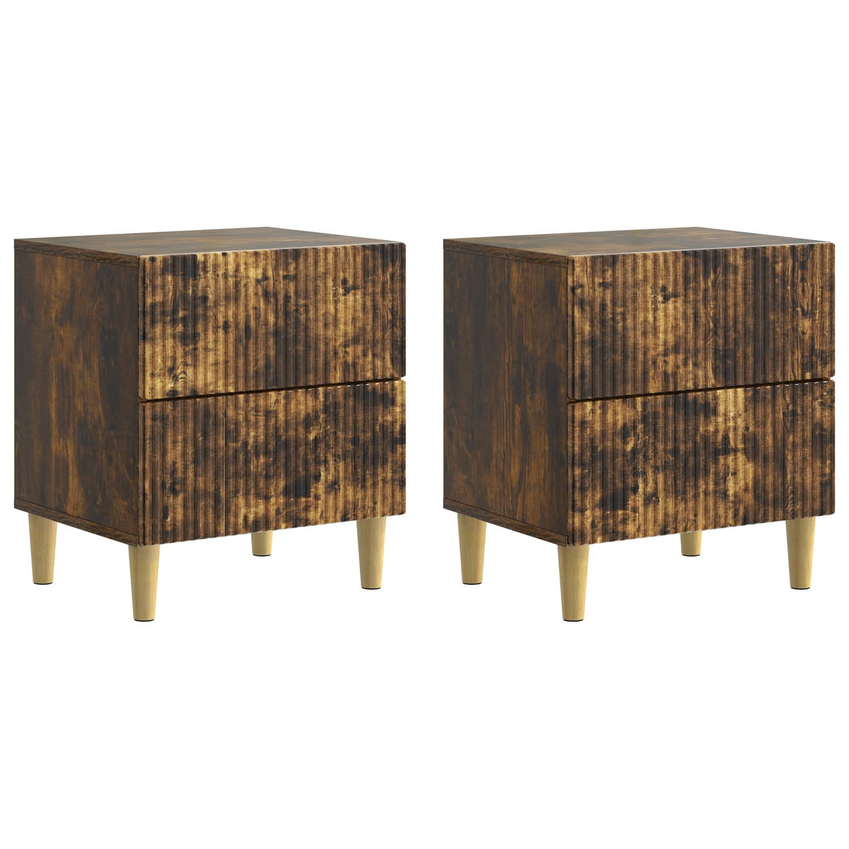 vidaXL Nachtkastje met lade Wit 43 x 34,5 x 48 cm Bewerkt hout