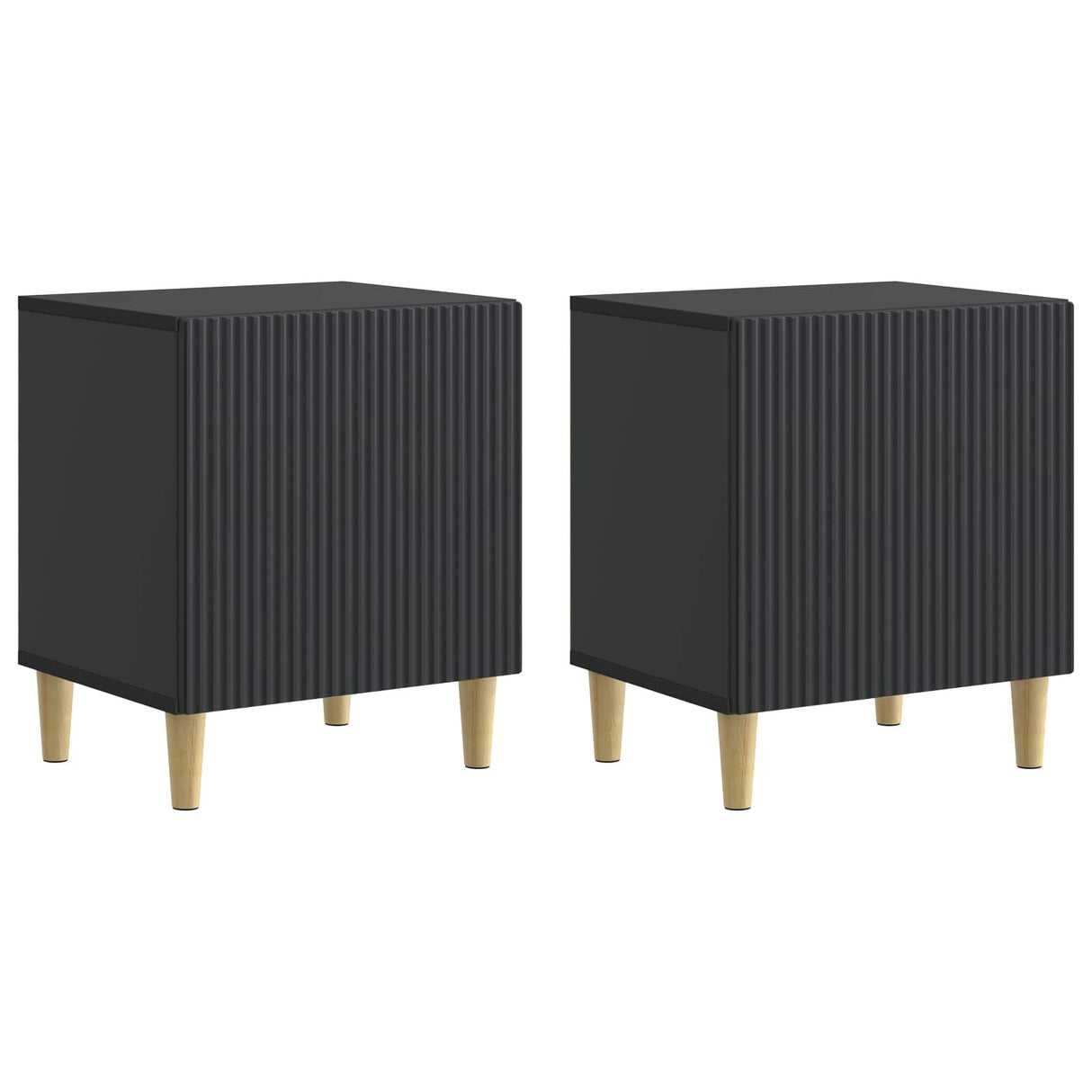 vidaXL Nachtkastje 2 pcs Wit 43 x 34,5 x 50 cm Bewerkt hout