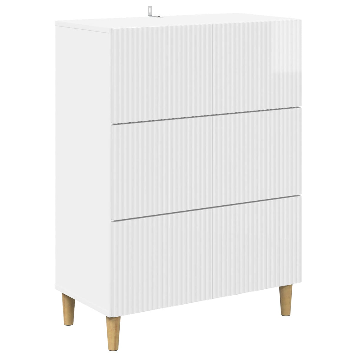 vidaXL Ladekast Wit 66 x 34,5 x 90 cm Bewerkt hout