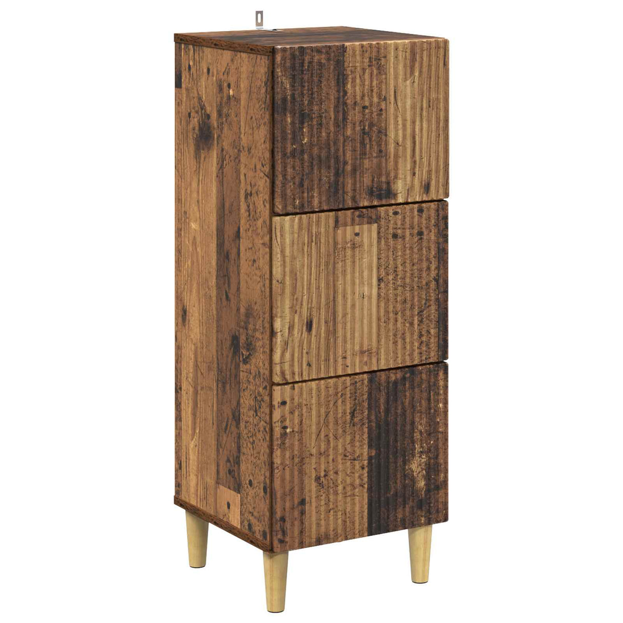 vidaXL Ladekast Wit 33 x 34,5 x 90 cm Bewerkt hout