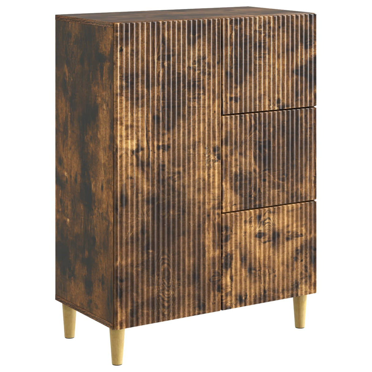 vidaXL Dressoir met lade Wit 66 x 34,5 x 90 cm Bewerkt hout