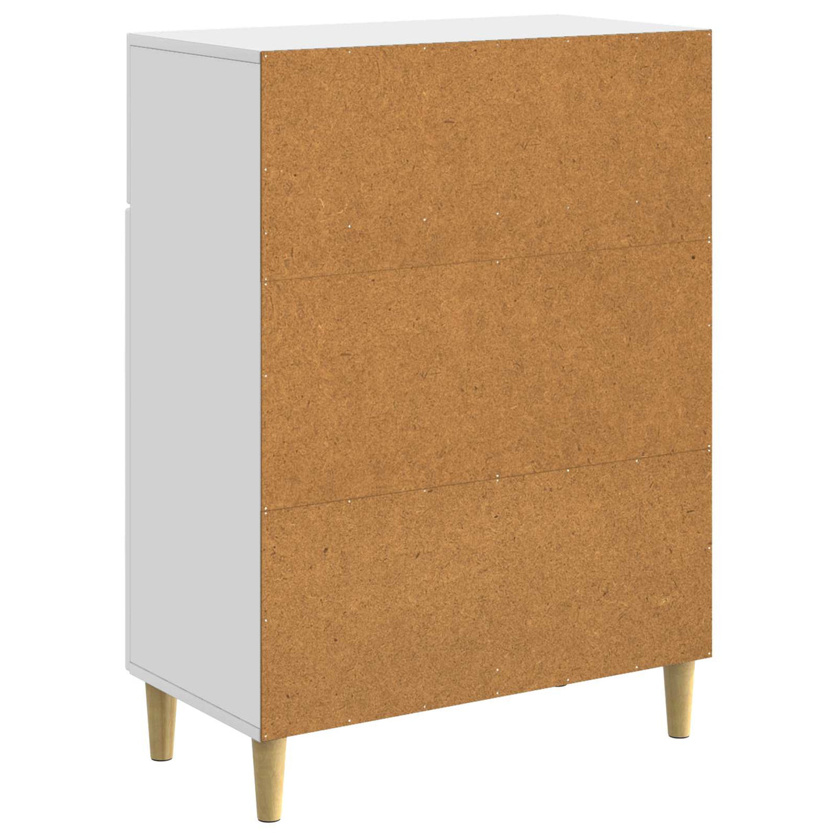 vidaXL Chest of Drawers with Drawer White 66 x 34.5 x 90 cm Engineered Wood