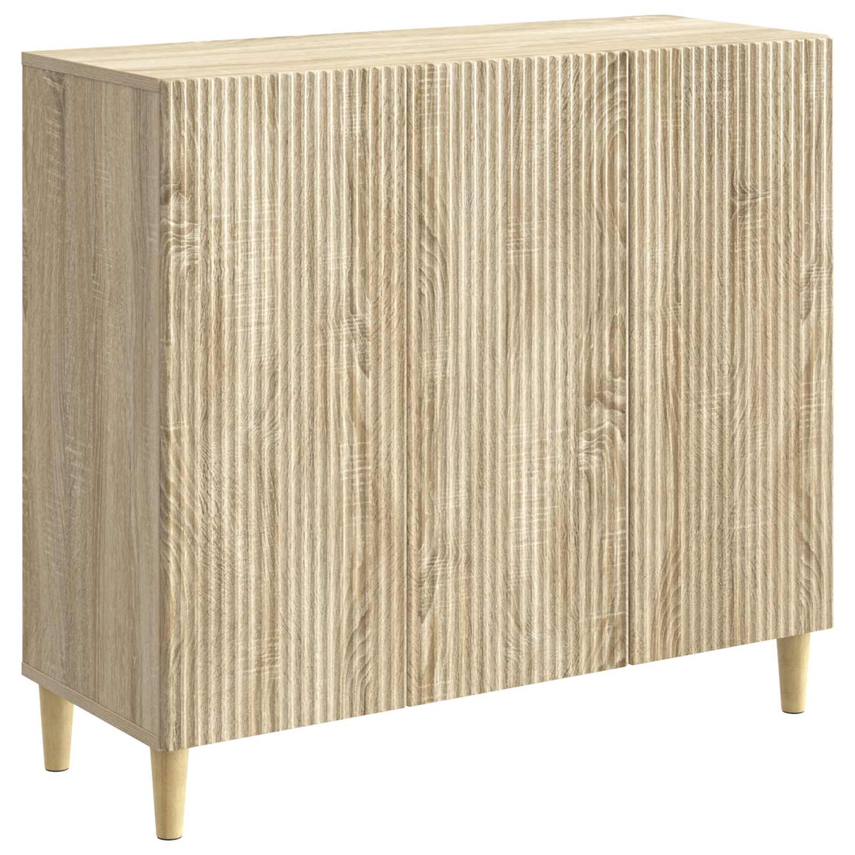 vidaXL Dressoir Sonoma Eiken 89 x 34,5 x 80 cm Bewerkt hout
