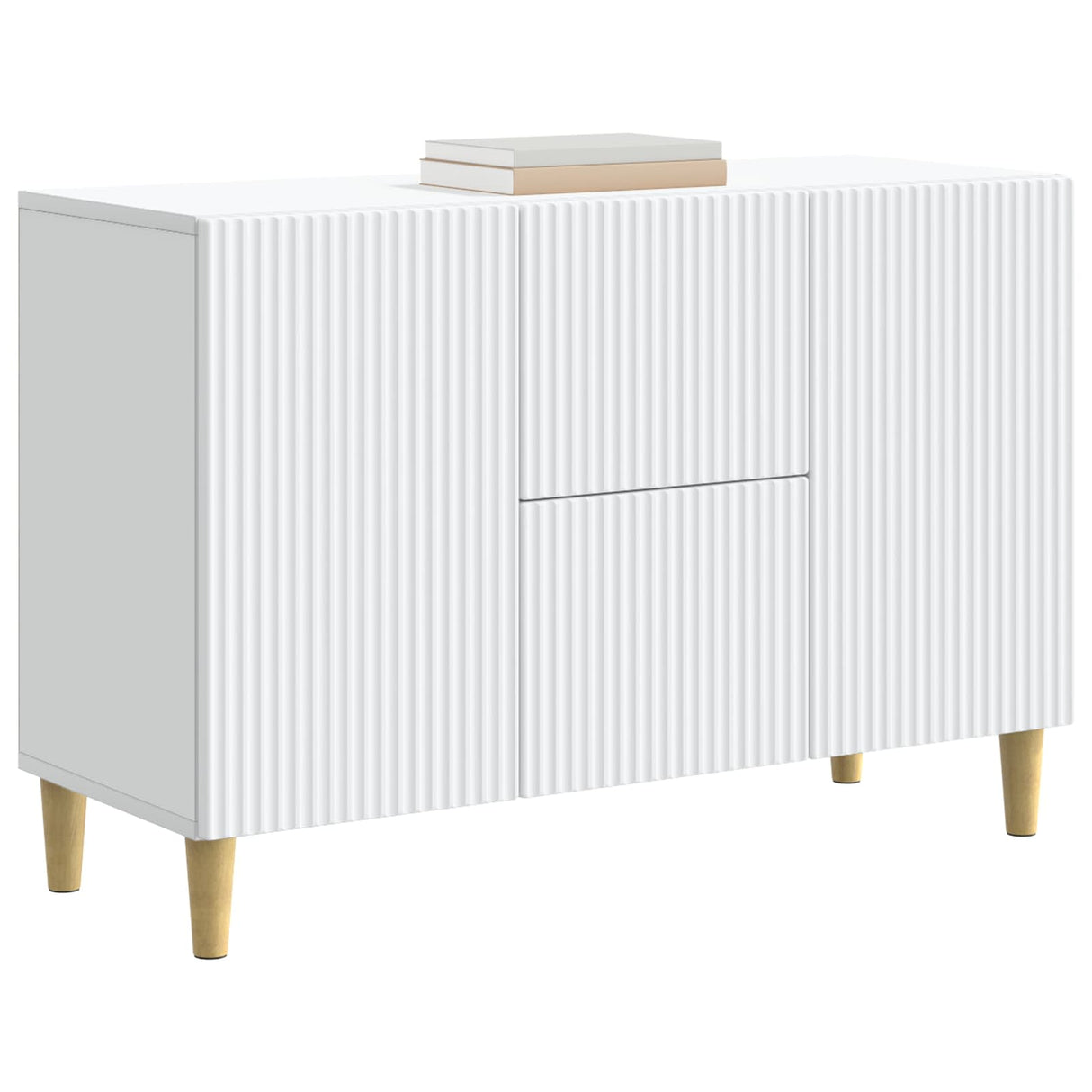 vidaXL Dressoir met lade Wit 89 x 34,5 x 60 cm Bewerkt hout