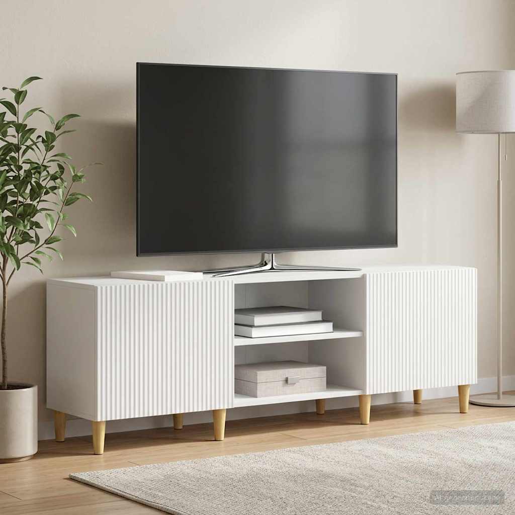 vidaXL TV Kast Wit 150 x 31 x 50 cm Bewerkt hout