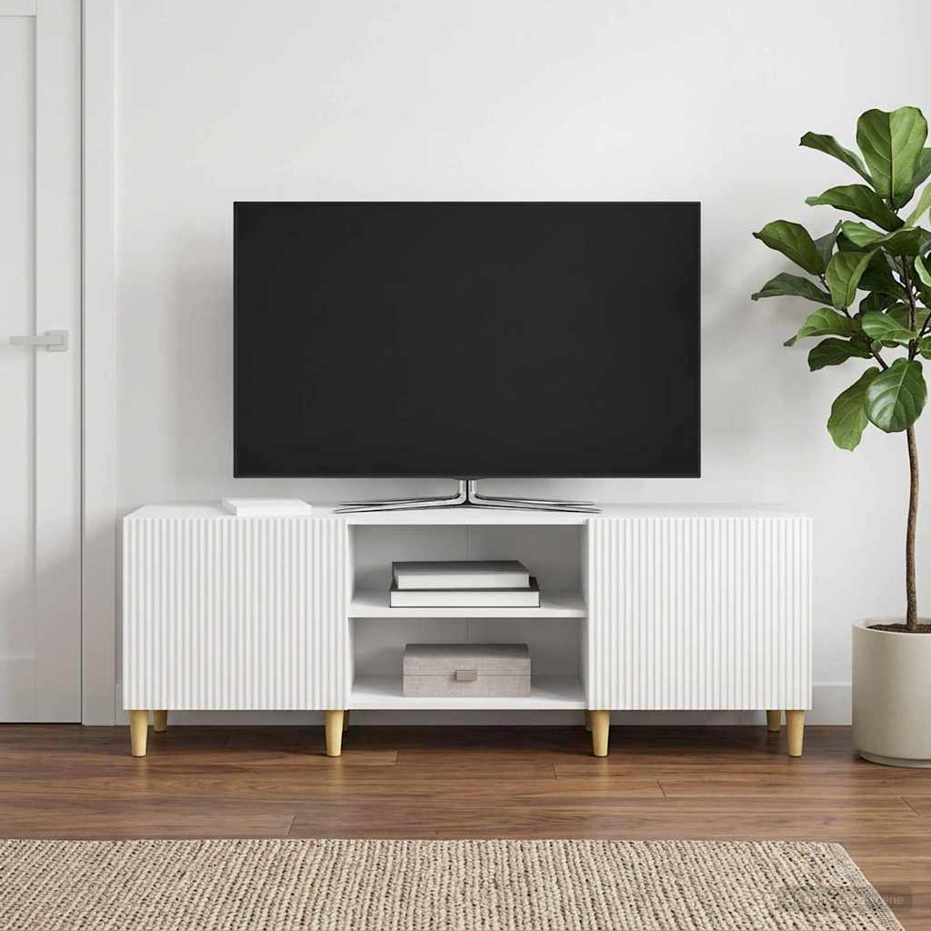 vidaXL TV Kast Wit 150 x 31 x 50 cm Bewerkt hout