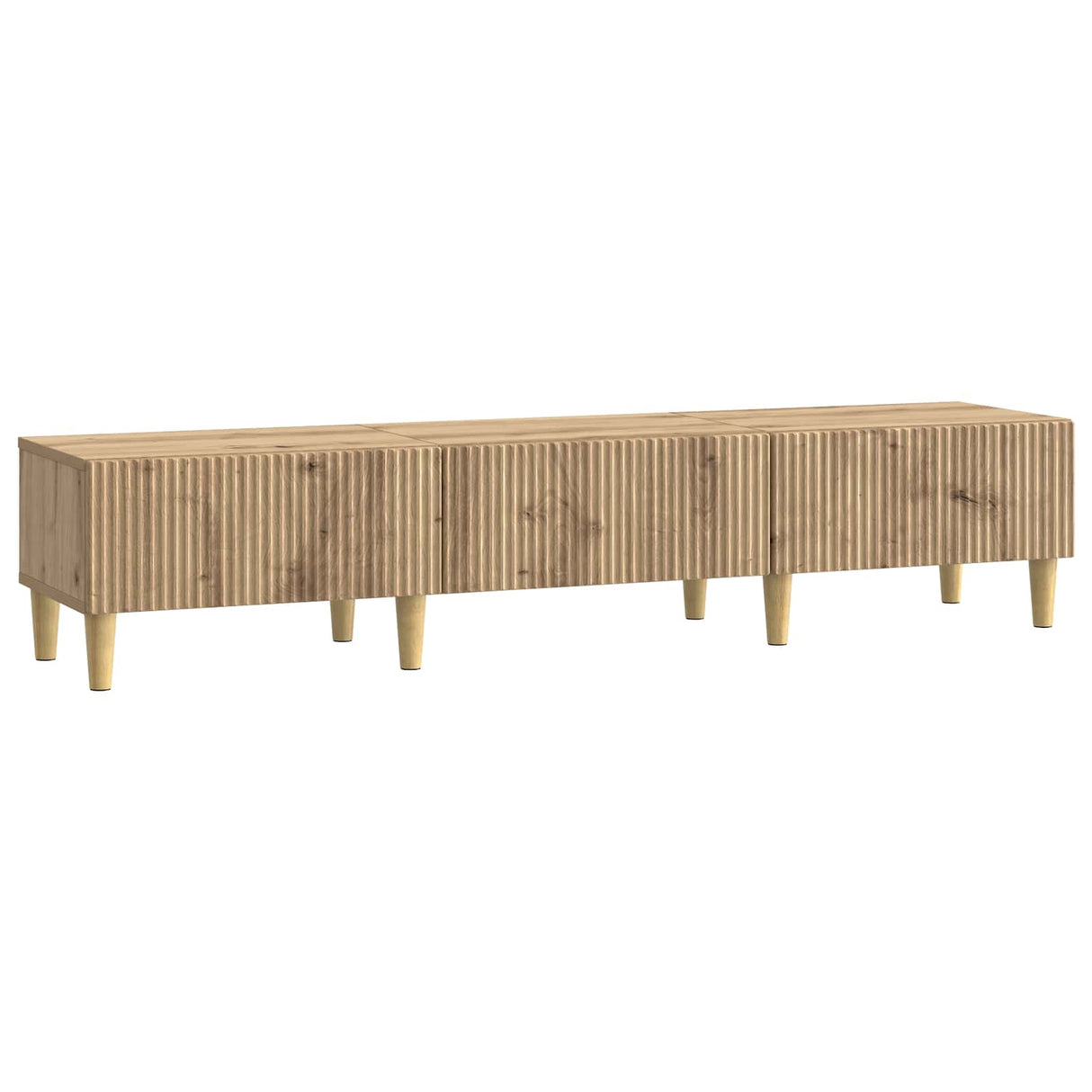 vidaXL TV Kast met lade Zwart 147 x 34,5 x 30 cm Bewerkt hout