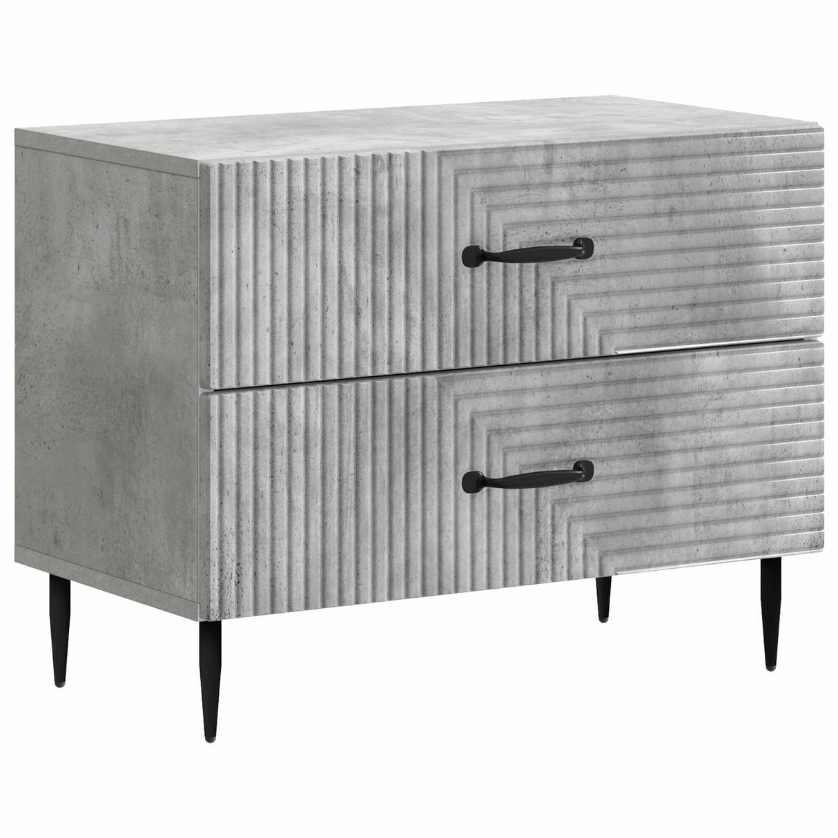 vidaXL Nachtkastje met lade Zwart 62 x 34,5 x 47,5 cm Bewerkt hout