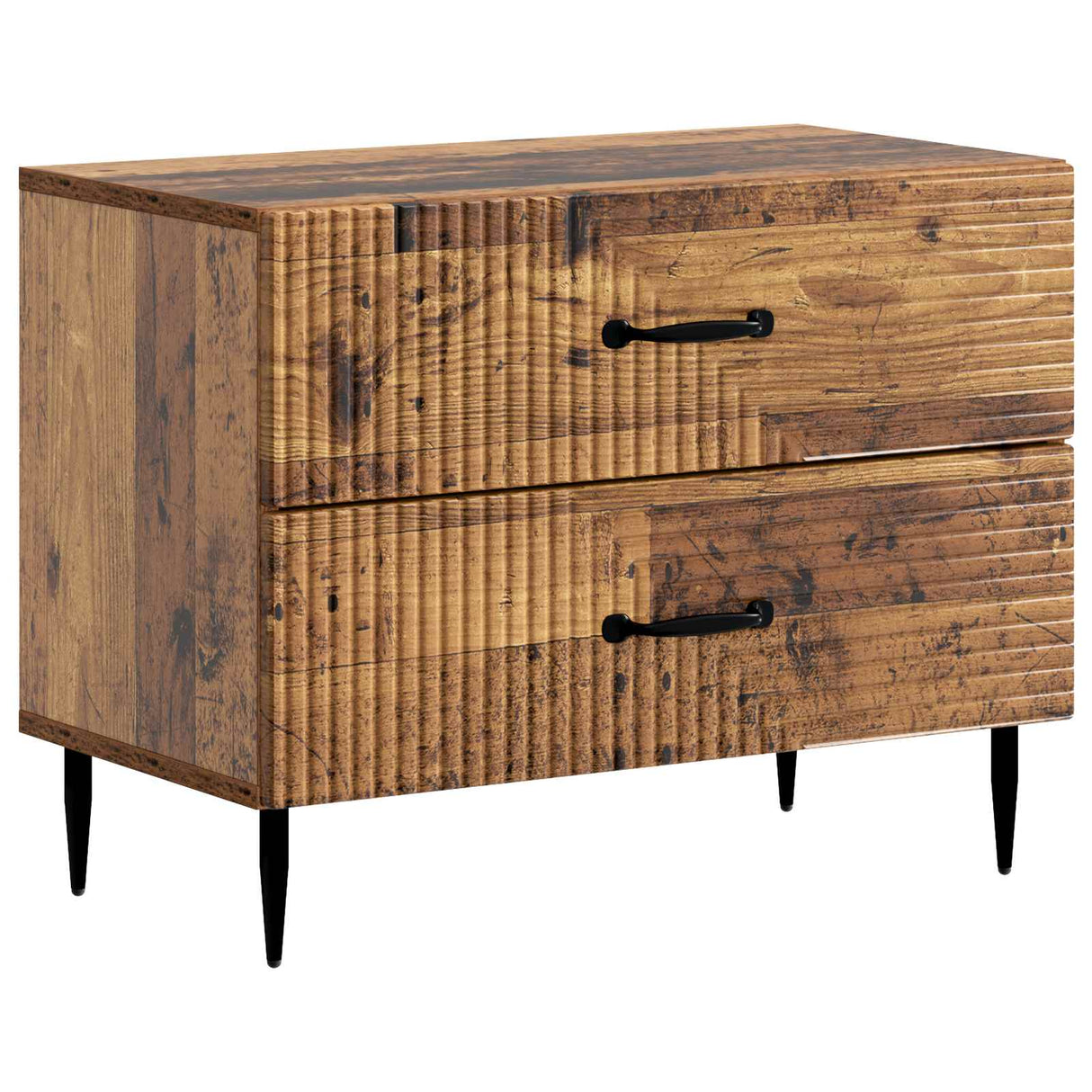 vidaXL Nachtkastje met lade Zwart 62 x 34,5 x 47,5 cm Bewerkt hout