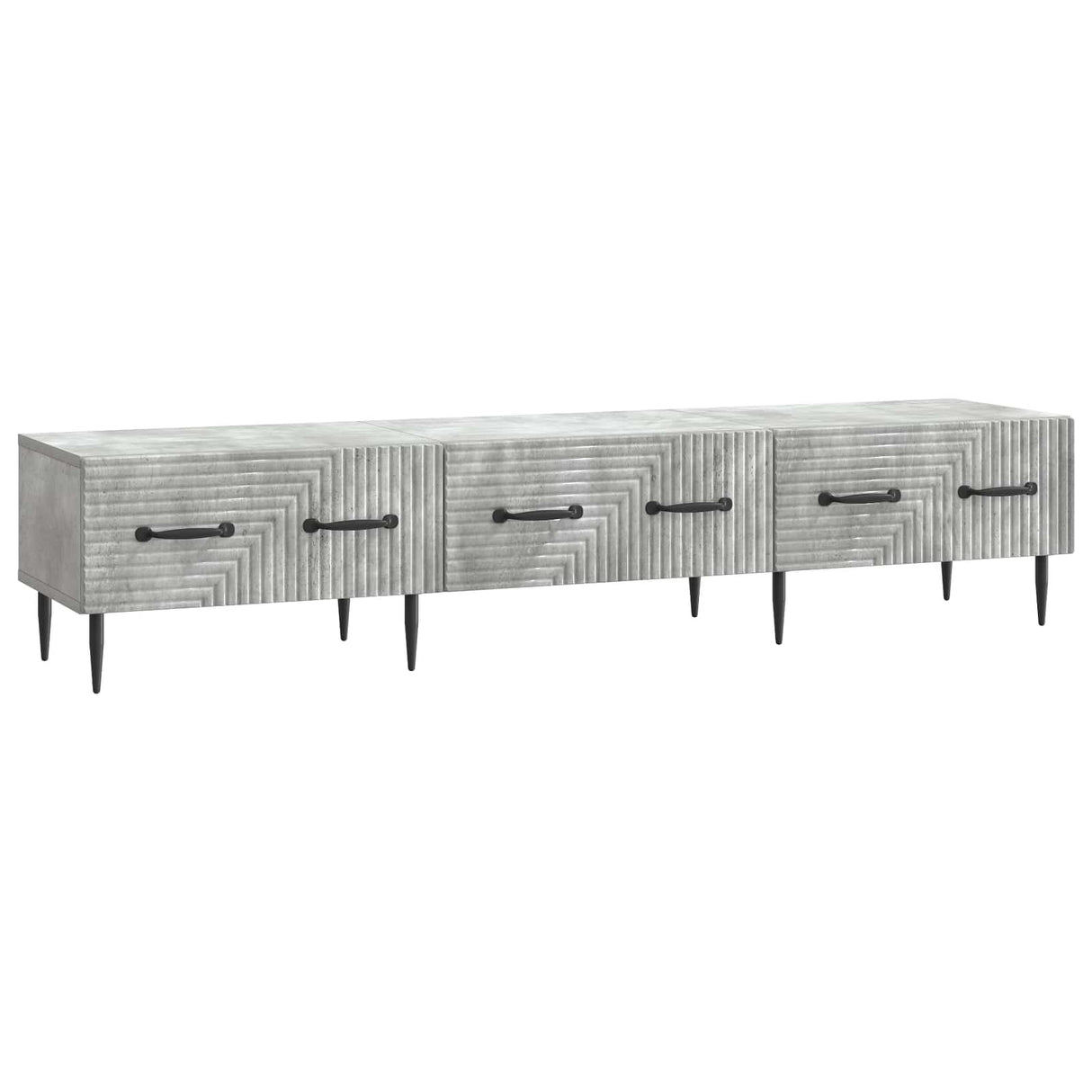 vidaXL TV Kast met lade Zwart 147 x 34,5 x 30 cm Bewerkt hout